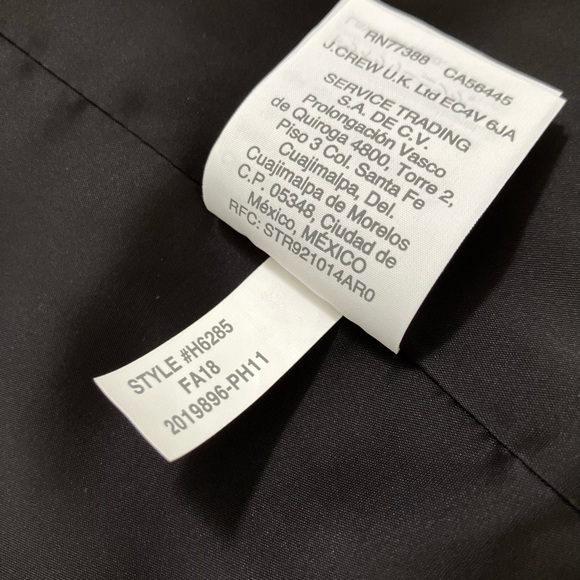 NWT J. Crew 365 French Girl Blazer Double Breasted Suit Jacket Black New size 8 - Picture 10 of 12
